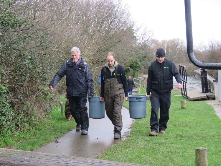 Guy, Richard and Neil Transport the Fish