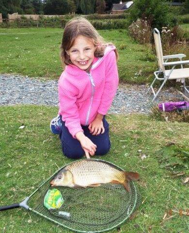 Sophie with one of the Better Carp